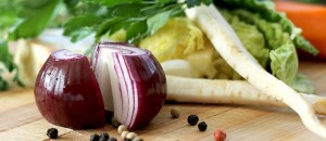 Catchy freebie template cooking vegetables